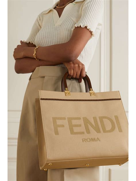 fendi shopping tote bag|Fendi mini sunshine tote bag.